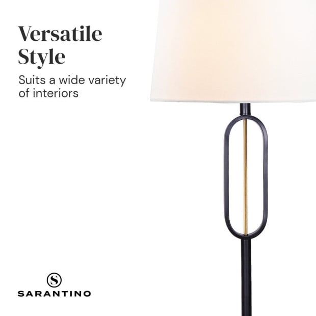 Sarantino Classic Floor Lamp with Empire Shade Image 2