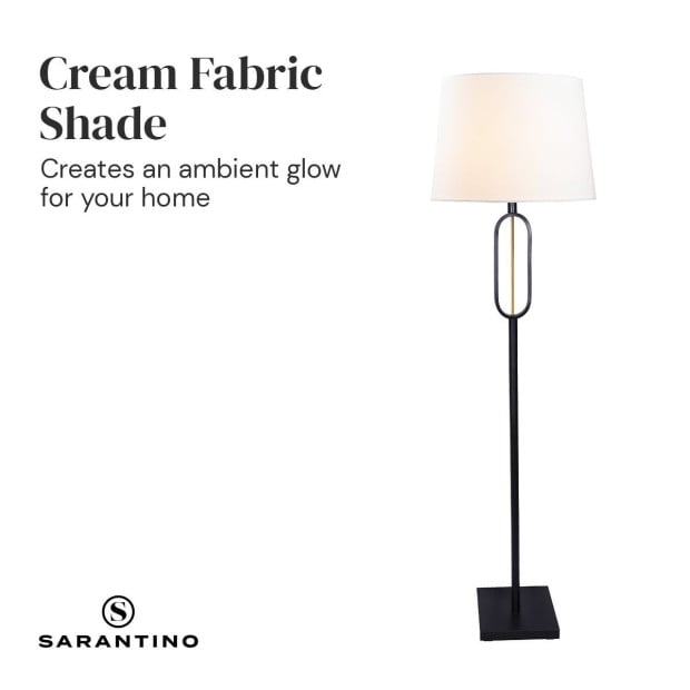 Sarantino Classic Floor Lamp with Empire Shade Image 3