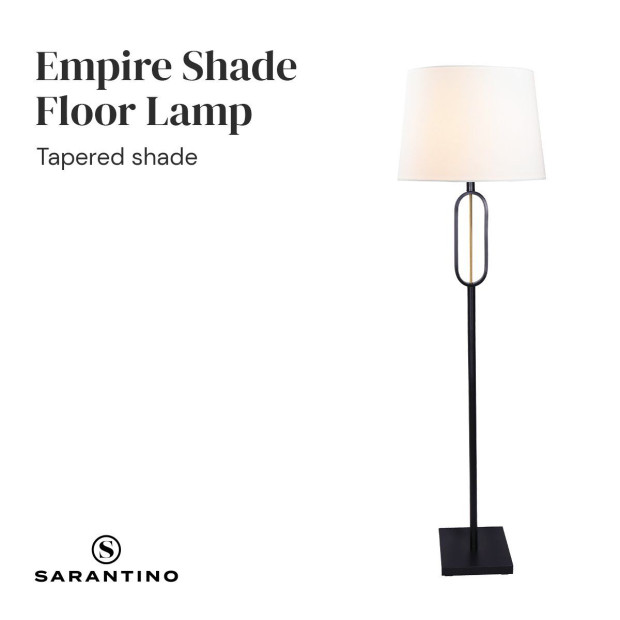 Sarantino Classic Floor Lamp with Empire Shade Image 4