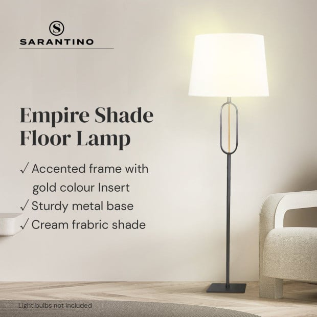 Sarantino Classic Floor Lamp with Empire Shade Image 8