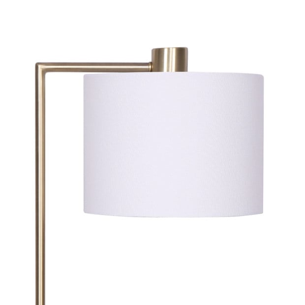 Sarantino Metal Task Lamp with USB Port - Antique Brass Image 11