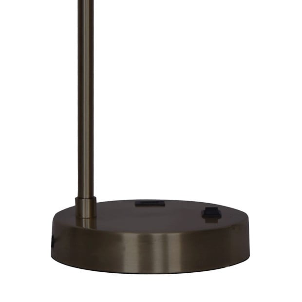 Sarantino Metal Task Lamp with USB Port - Black Image 9