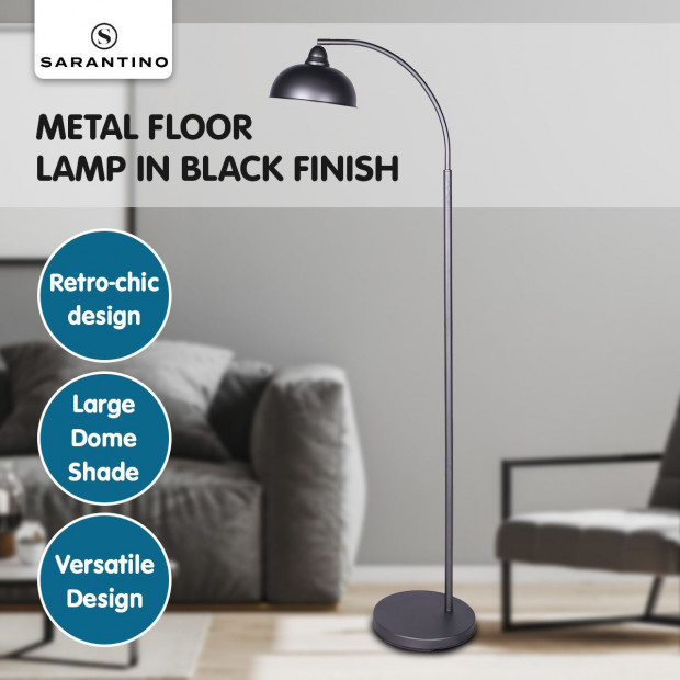 Sarantino Dark Grey Adjustable Floor Lamp Image 7
