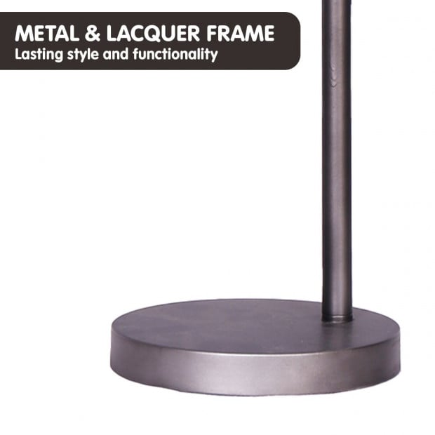 Sarantino Metal Desk Lamp in Dark Grey Finish Image 5