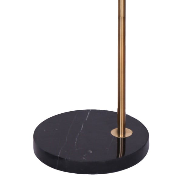 Sarantino Metal Floor Lamp With Opal Glass Shade Image 4