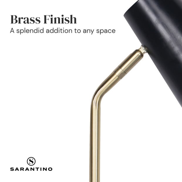 Sarantino Metal Task Table Lamp - Black Image 3