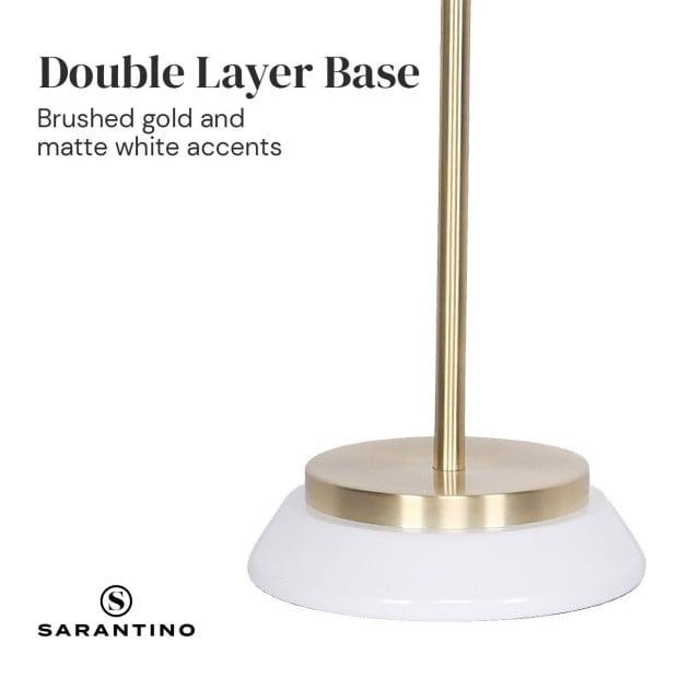 Sarantino Metal Task Table Lamp - White Image 2