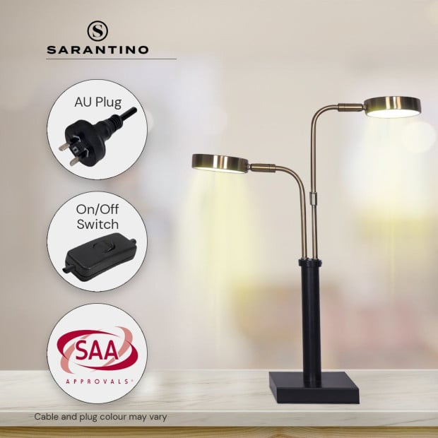 Sarantino 2-Light LED Metal Table Lamp Image 9