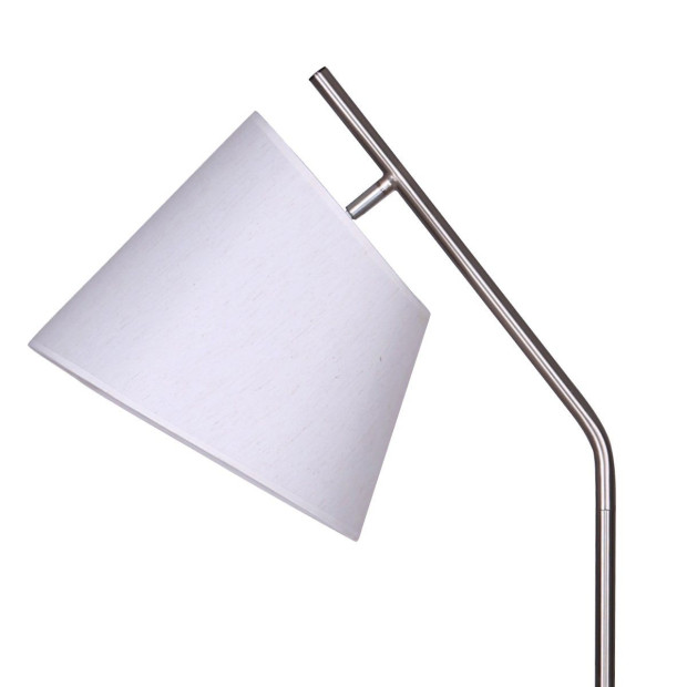 Sarantino Metal Arc Floor Lamp with Black Marble Base Image 2