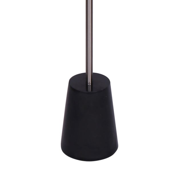 Sarantino Metal Arc Floor Lamp with Black Marble Base Image 3