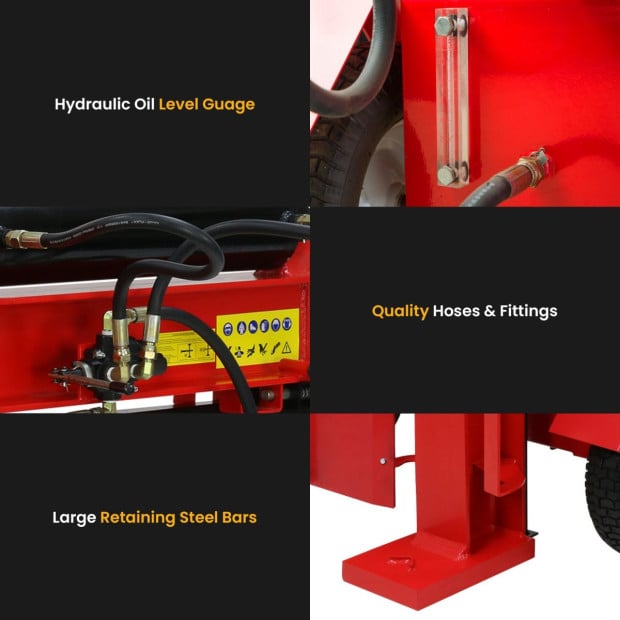 Yukon 60 Tonne Log Splitter Key Start Diesel Hydraulic 498cc Vertical and Horizontal Image 8