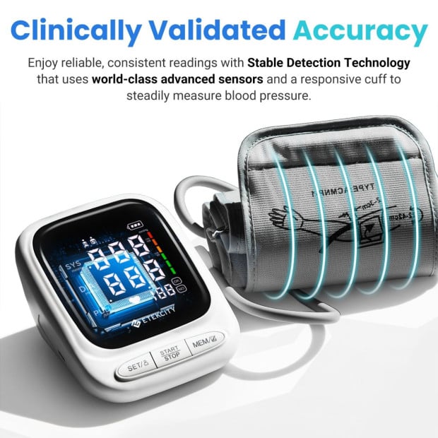 Etekcity Smart Blood Pressure Monitor - White Image 11