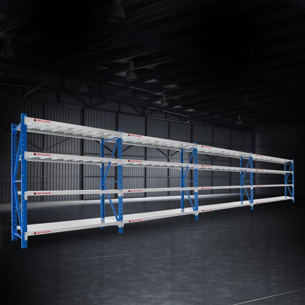 Centurion Standard 4-Bay 4M Wide Heavy Duty Shelving 400kg Image 4