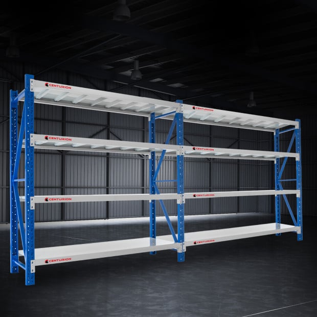 Centurion Standard 2 Bay 3M Wide Heavy Duty Shelving 400kg Image 13