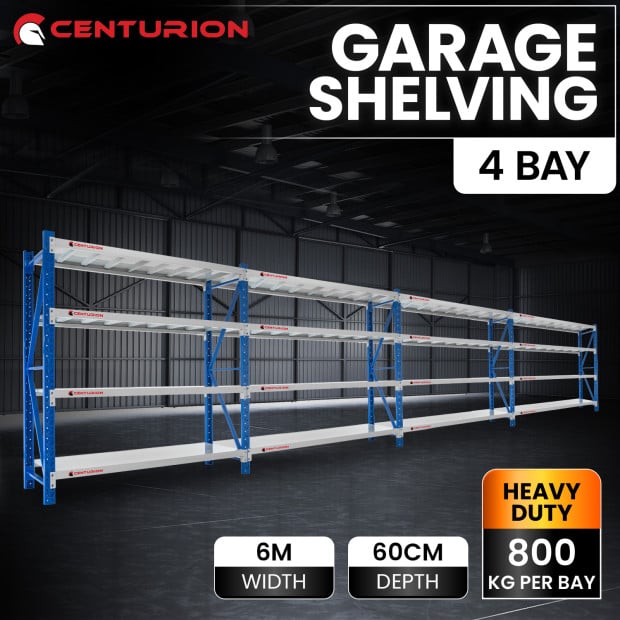 Centurion Pro 4 Bay 6M Wide Heavy Duty Shelving 800kg Image 2