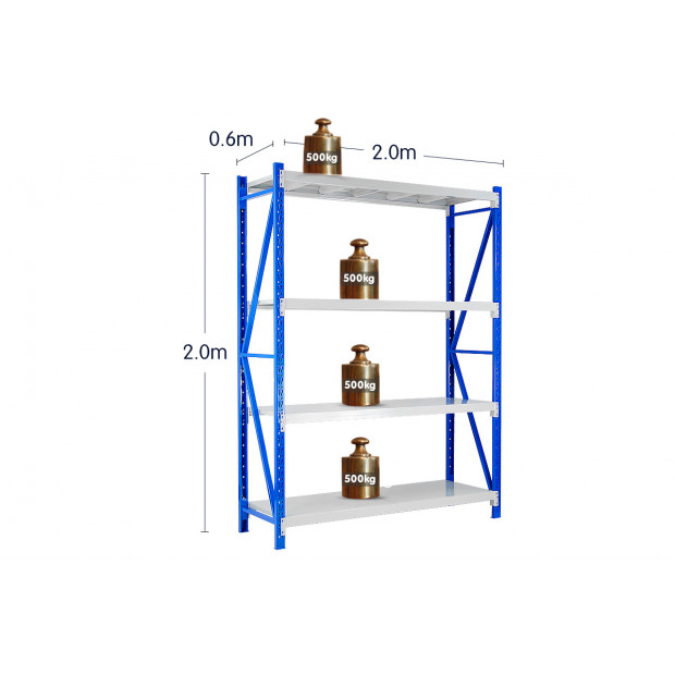 Centurion Pro 4 Bay 8M Wide Heavy Duty Shelving 2000kg Image 5