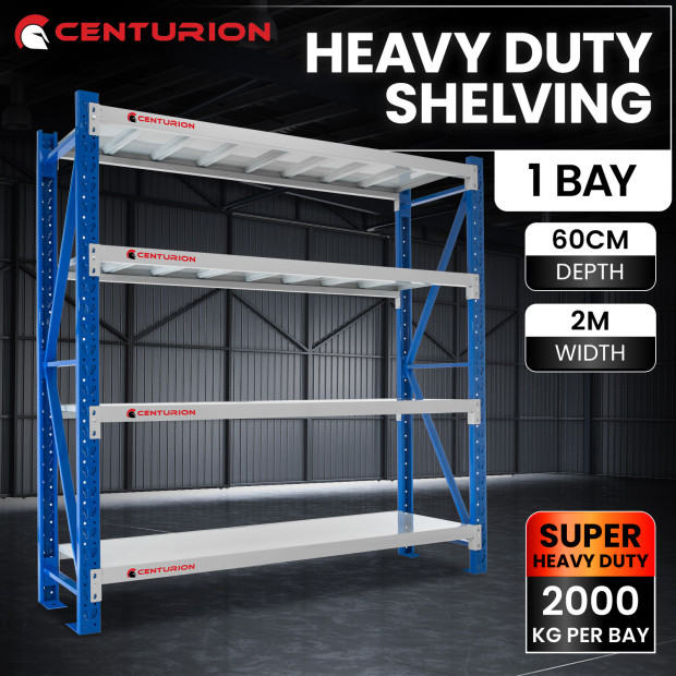 Centurion Pro 1 Bay 2M Wide Heavy Duty Shelving 2000kg