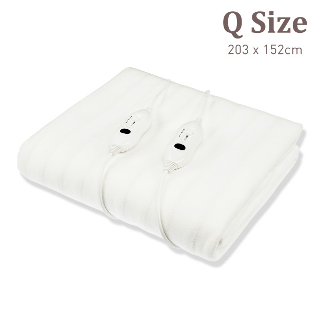 Laura Hill Heated Electric Blanket Queen Fitted Polyester - White Image 11