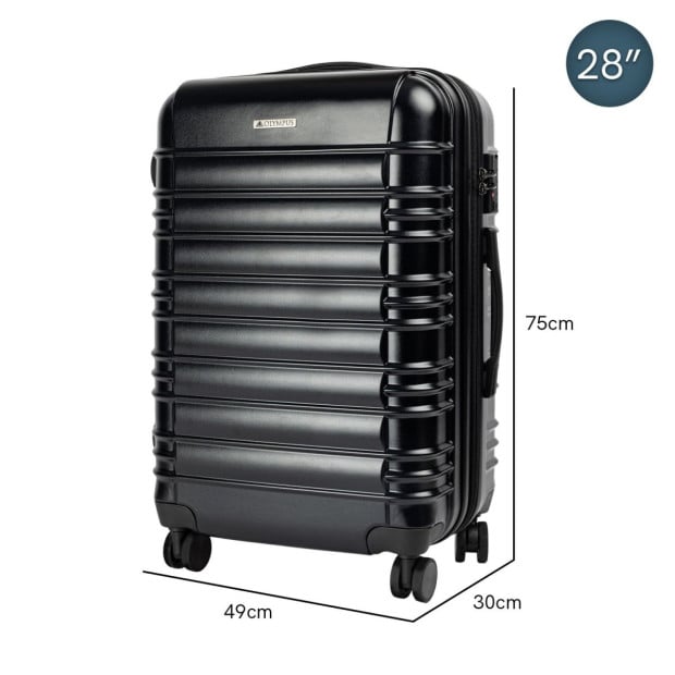 Olympus Noctis Suitcase 28in Hard Shell ABS+PC - Stygian Black Image 3