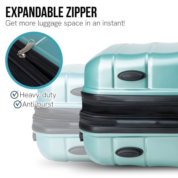 Olympus Artemis 24in Hard Shell Suitcase ABS+PC Electric Teal Image 9