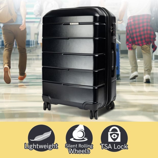 Olympus Artemis 28in Hard Shell Suitcase ABS+PC Jet Black Image 4