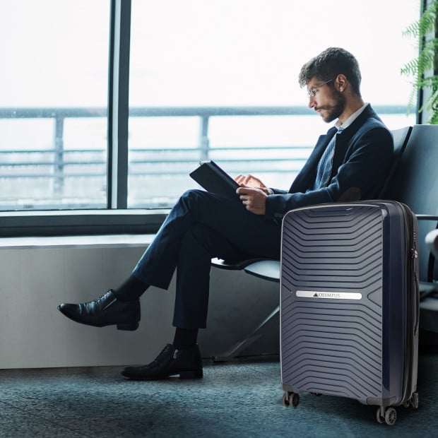 Olympus Astra 24in Lightweight Hard Shell Suitcase - Aegean Blue Image 13