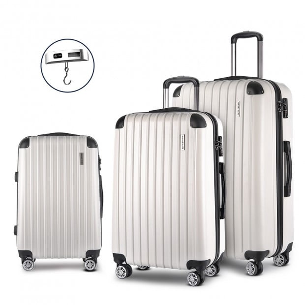 Luggage Case 3 PCS White
