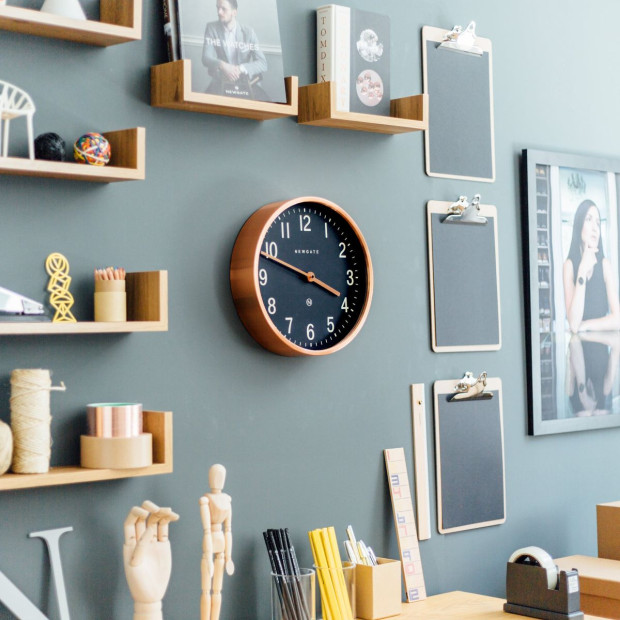 Newgate Master Edwards Radial Copper Wall Clock Image 5