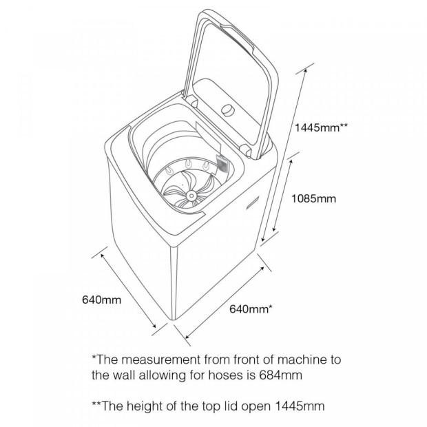 Kleenmaid 12 Kg Top Load Washing Machine LWT1210