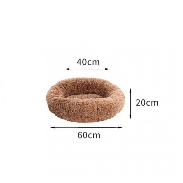 Pet Bed Mattress Dog Cat Beds Bedding Cushion Winter M Brown Image 3