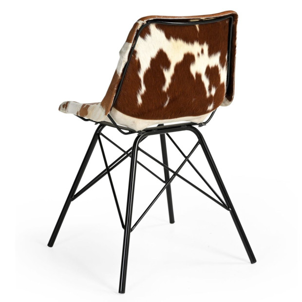 Eames Style Cowhide Chair Arm-less Dining 50X53X79cm Image 4