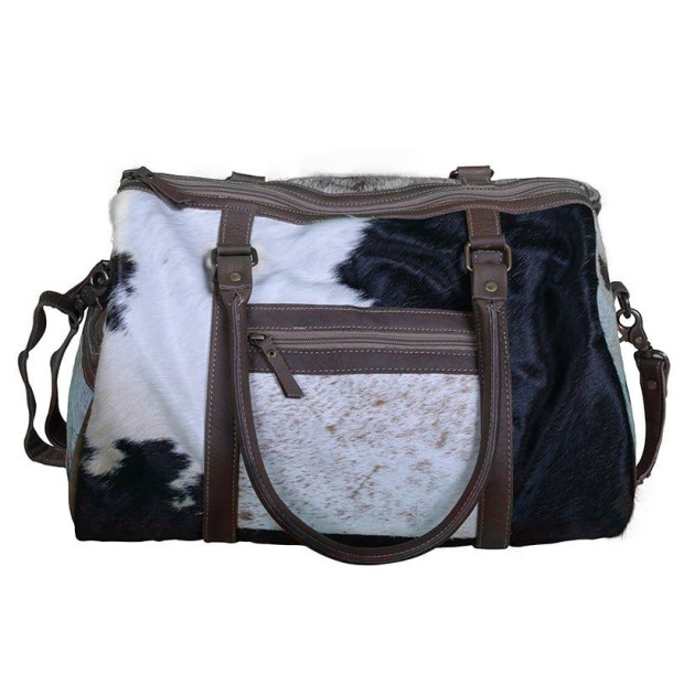 Cowhide Dufel Leather Bag 46x25x26cm Image 2