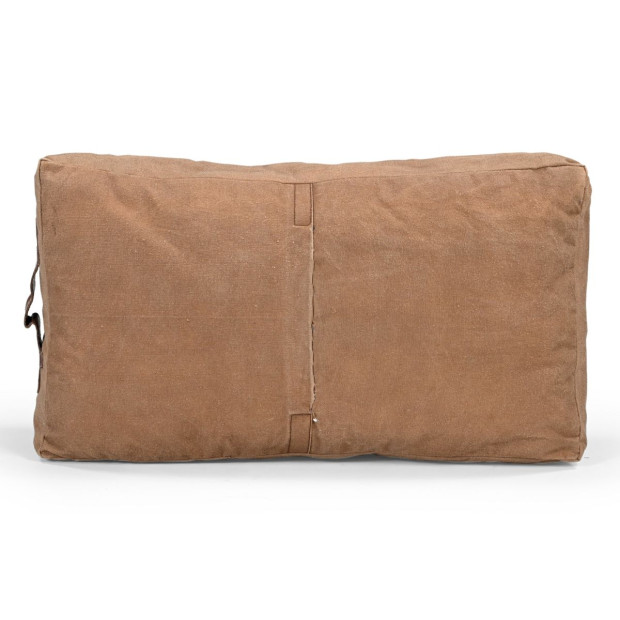 Polo Leather Cushion Recycled Canvas 70X40X15 CM Image 6