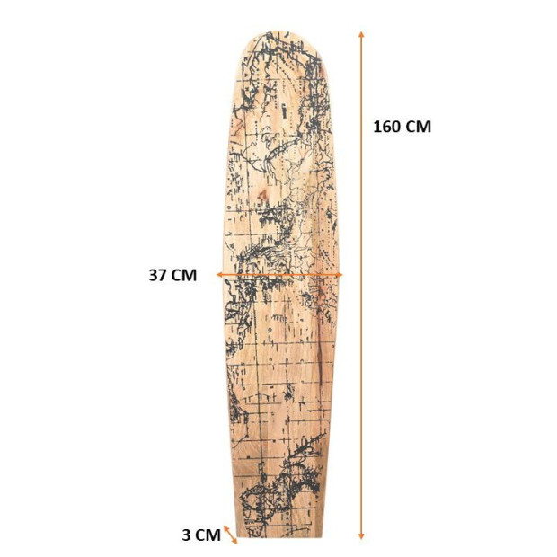 OLA Hardwood Surfboard Wall Art Mango Timber Wood Image 11