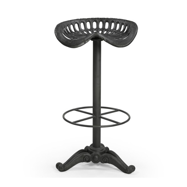 Tractor Bar Stool Cast Iron Hand Crafted Kitchen 75x45x37cm Image 2
