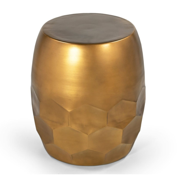 Bella Hexagon Side Table 51x43x43cm Bedside Desk Image 2
