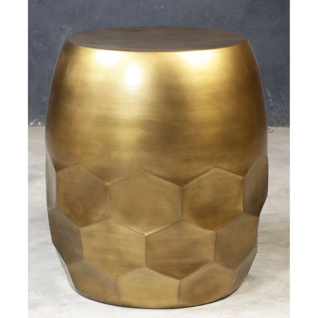 Bella Hexagon Side Table 51x43x43cm Bedside Desk Image 5