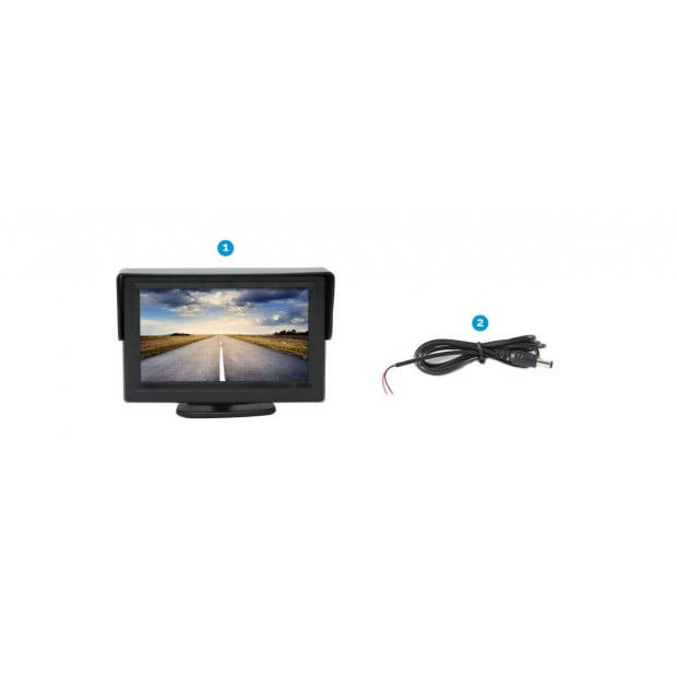 Elinz 4.3in Digital Lcd Monitor 12v 24v For Reversing Camera Image 8