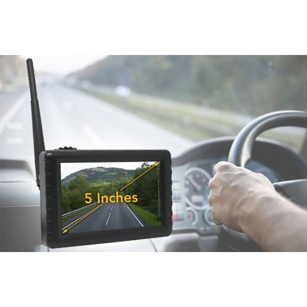 Elinz Digital Wireless 5In Lcd Reversing Camera Monitor Rear View Kit Image 5