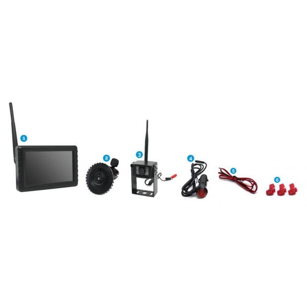 Elinz Digital Wireless 5In Lcd Reversing Camera Monitor Rear View Kit Image 8