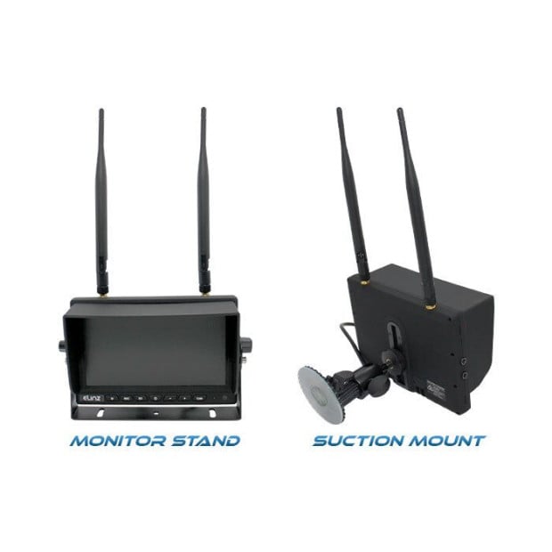 4ch Digital Wireless 7in Quad Monitor Splitscreen DVR 12V 24V 2.4ghz Image 7