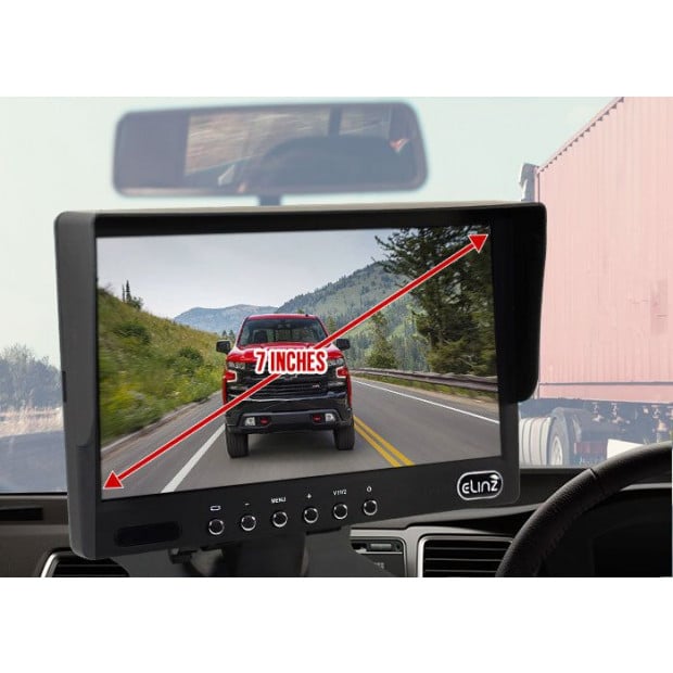 Elinz Caravan Two Camera Reversing 4pin Ccd Kit System Image 2