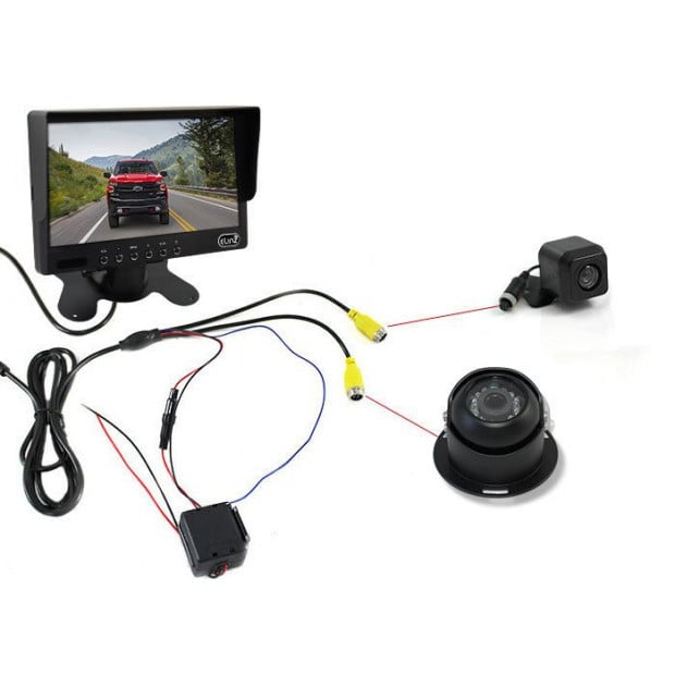 Elinz Caravan Two Camera Reversing 4pin Ccd Kit System Image 3