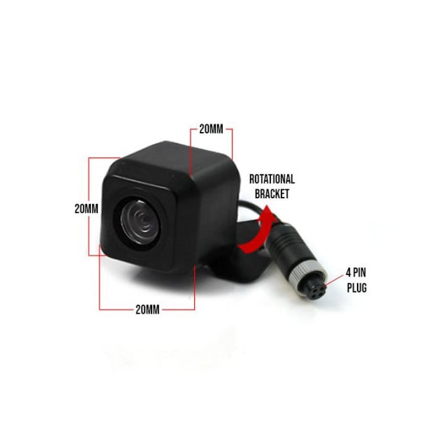 Elinz Caravan Two Camera Reversing 4pin Ccd Kit System Image 7