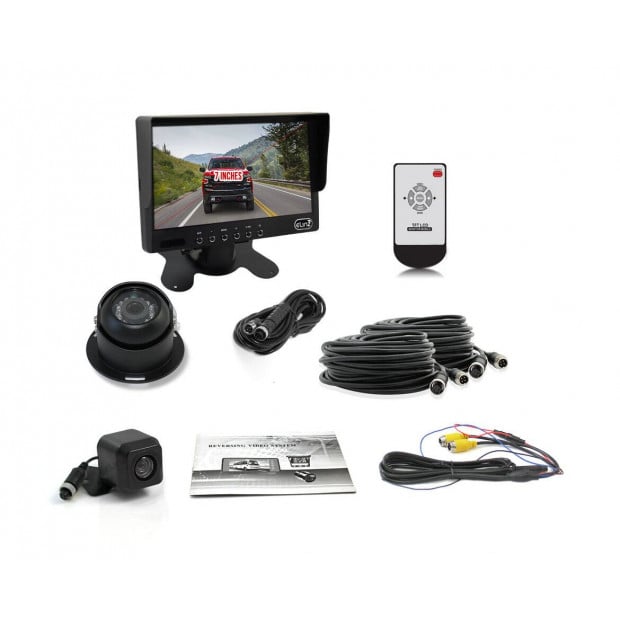Elinz Caravan Two Camera Reversing 4pin Ccd Kit System Image 8