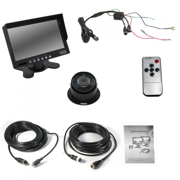 Elinz 7In Monitor Hd 12v/24v Reversing Ccd Eyeball Camera Image 6