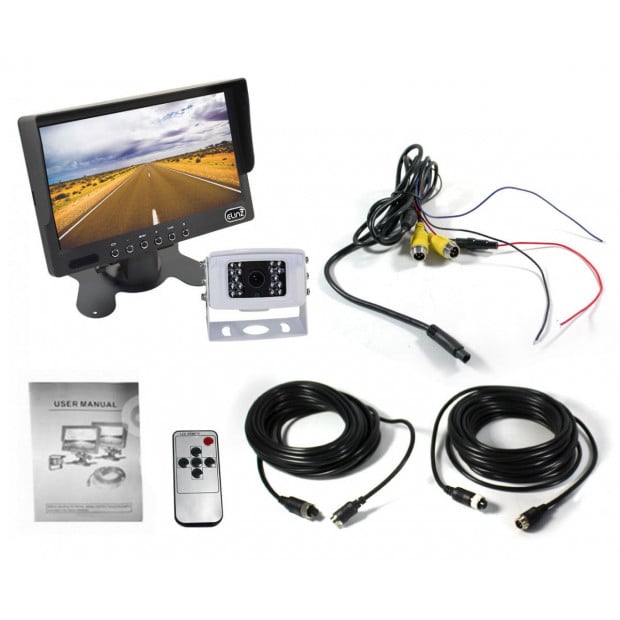 Elinz 7In Lcd Monitor Hd 12v/24v 4pin Ir Ccd Reversing Camera Image 5