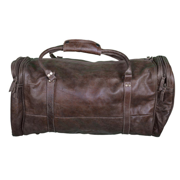 Overnight Leather Duffle Bag Travel 55cm Carry on