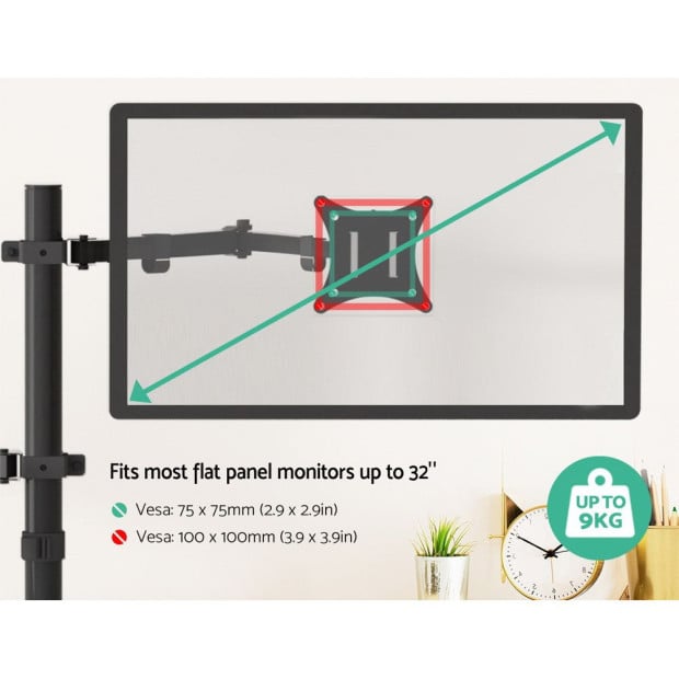 Monitor Arm Stand Laptop Tray Display Desk Mount Bracket Screen Holder Image 5