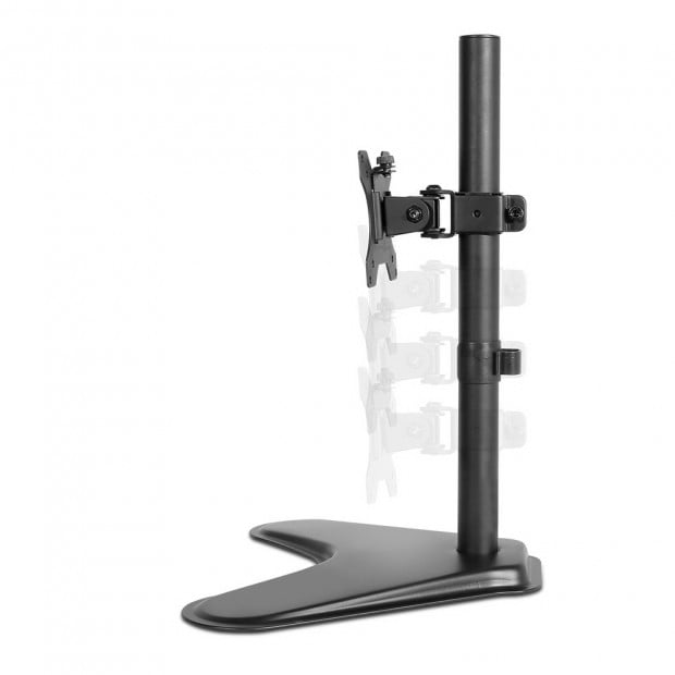 Single HD LED Monitor Arm Stand TV Mount Bracket Holder Freestanding Image 4
